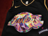 X Jersey Lakers de Los Angeles Negra Edición Diamante Bryant #24
