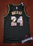 X Jersey Lakers de Los Angeles Negra Edición Diamante Bryant #24