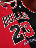 X Jersey Toros de Chicago Bulls Retro Bicolor Rojo y Negro Jordan