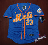 X Jersey Mets de New York Azul Baéz #23