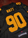 X Jersey Steelers de Pittsburgh Negra Rush Watt #90