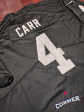 X Jersey Raiders de Las Vegas Negra Carr #4