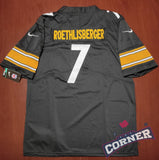 Jersey Steelers de Pittsburgh Negra Roethlisberger #7