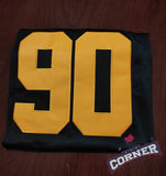 X Jersey Steelers de Pittsburgh Negra Rush Watt #90