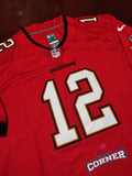 Jersey Bucaneros de Tampa Bay Rojo Brady #12