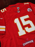 Jersey Chiefs de Kansas City Roja Mahomes #15