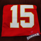 Jersey Chiefs de Kansas City Roja Mahomes #15