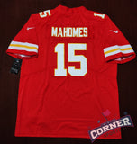 Jersey Chiefs de Kansas City Roja Mahomes #15
