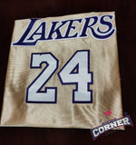 X Jersey Lakers de Los Angeles Edición Especial Dorado Bryant #24