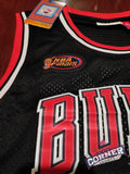 X Jersey Toros de Chicago Bulls Retro Negra Jordan Con Parche Finals