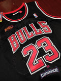 X Jersey Toros de Chicago Bulls Retro Negra Jordan Con Parche Finals