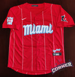 Jersey Marlins de Miami City Connect Rojo