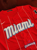 Jersey Marlins de Miami City Connect Rojo