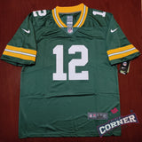 X Jersey Packers de Green Bay Verde Rodgers #12