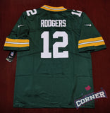 X Jersey Packers de Green Bay Verde Rodgers #12