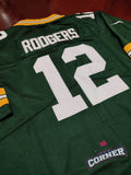 X Jersey Packers de Green Bay Verde Rodgers #12