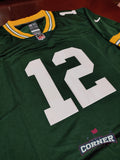 X Jersey Packers de Green Bay Verde Rodgers #12