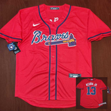 X X Jersey Bravos de Atlanta Roja Acuña Jr #13 Braves