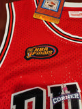 Jersey Toros de Chicago Bulls Retro Roja Jordan Con Parche Finals