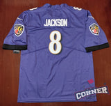 Jersey Ravens de Baltimore Cuervos Morada Jackson #8