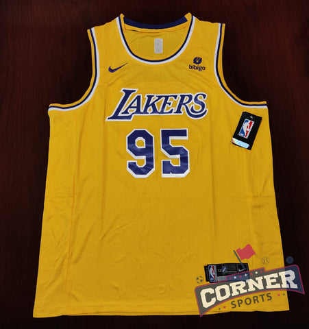 X X Jersey Lakers de Los Angeles Amarillo Toscano #95