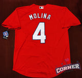 X X Jersey Cardenales de San Luis Cardinals Roja Molina #4