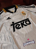 X Jersey Real Madrid Retro Local manga larga temporada 99-00 R. Carlos #3