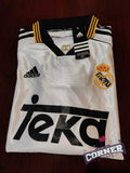 X Jersey Real Madrid Retro Local manga larga temporada 99-00 R. Carlos #3