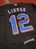 X Jersey Mets de New York Negro Lindor #12