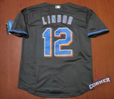 X Jersey Mets de New York Negro Lindor #12