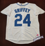 X Jersey Marineros de Seattle blanco Griffey #24 Mariners