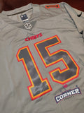 X X Jersey Chiefs de Kansas City Gris Mahomes #15