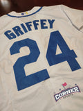 X Jersey Marineros de Seattle blanco Griffey #24 Mariners