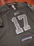 X X Jersey Bills de Buffalo Negra Allen #17