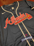 Jersey Bravos de Atlanta Azul Acuña Jr #13 Braves