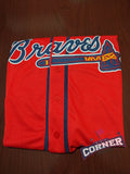 X X Jersey Bravos de Atlanta Roja Acuña Jr #13 Braves