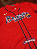 X X Jersey Bravos de Atlanta Roja Acuña Jr #13 Braves