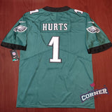 Jersey Aguilas de Philadelphia Eagles Verde Hurts #1