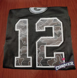 X Jersey Packers de Green Bay Negro Rodgers #12