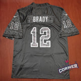 X X Jersey Bucaneros de Tampa Bay Negra Brady #12
