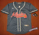 Jersey Bravos de Atlanta Azul Acuña Jr #13 Braves