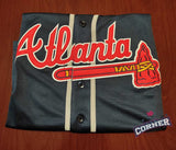 Jersey Bravos de Atlanta Azul Acuña Jr #13 Braves