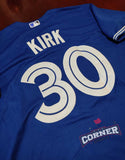 Jersey Azulejos de Toronto Azul Kirk #30 Blue Jays