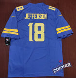 X Jersey Vikings de Minnesota Morado Rush Jefferson #18