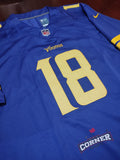 X Jersey Vikings de Minnesota Morado Rush Jefferson #18