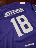 X Jersey Vikings de Minnesota Morado Jefferson #18