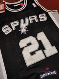Jersey San Antonio Spurs Negra Retro Duncan #21