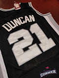 Jersey San Antonio Spurs Negra Retro Duncan #21
