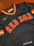 Jersey Medias Rojas de Boston Red Sox Azul Ortiz #34 Edición Especial