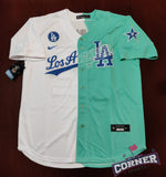 Jersey Dodgers de Los Angeles Bicolor Bad Bunny Juego de Celebridades 2022